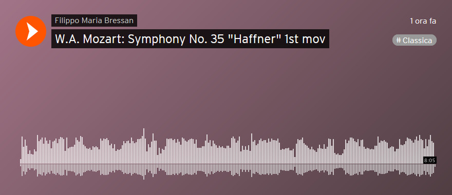 W.A. Mozart: Symphony No. 35 'Haffner' 1st mov